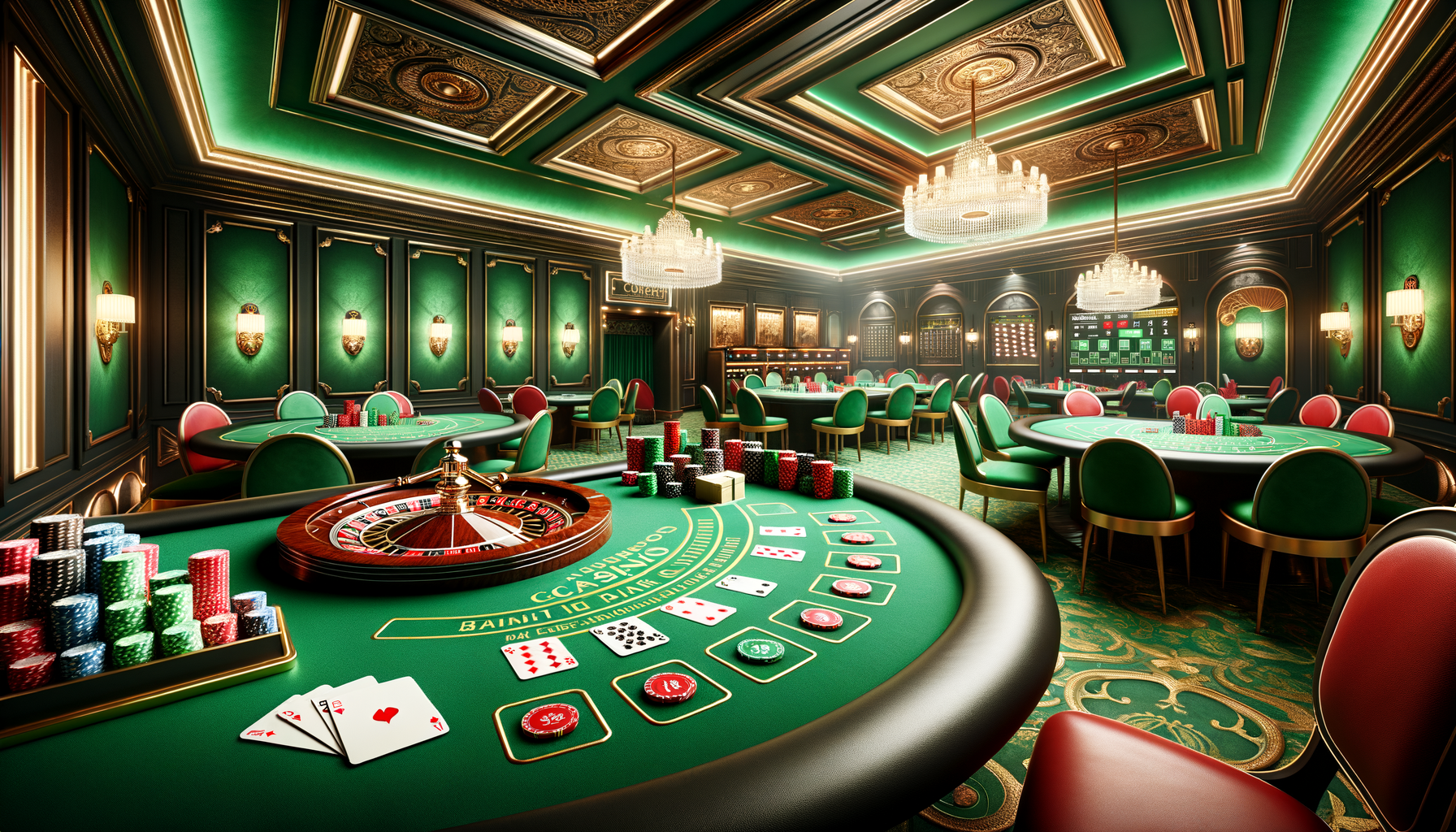 Masa oyunları - blackjack, rulet, poker ve baccarat gibi klasik casino masaları